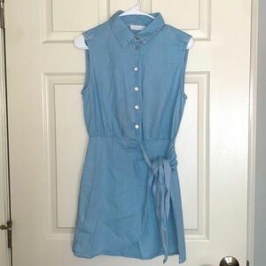 MANGO - Chambray Wrap Shirtdress